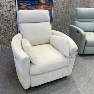 Canapé inclinable électrique avec fonction pivotante, design minimaliste, revêtement en tissu, fauteuil inclinable une place pour salon - Product Image 6