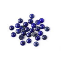 Cabochons ronds en lapis-lazuli naturel de haute qualité, pierres précieuses disponibles pour la création de bijoux personnalisés, pierres précieuses naturelles en vrac, usine de pierres précieuses