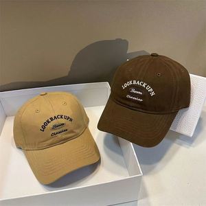 Gorra de Béisbol Unisex de Moda Coreana, 6 Paneles, 100% Algodón, Corduroy, Parte Superior Suave, Visera Curva, Protección Solar, Actividades al Aire Libre, Tendencia de Verano - Product Image 3