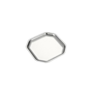 304 Stainless Steel Octagonal Dish Gold Silver Creative Korean <b>Snack</b> Plate Hotel Food Serving <b>Tray</b> - Product Image 5