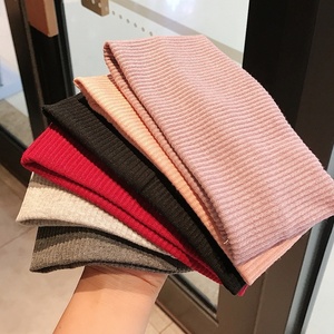 Fashion Stretchy Sport Hairbands Knitted Solid Color Hair Band Striped Flat Elastic Hair Women <strong>Girls</strong> Hair <strong>Accessories</strong> - Product Image 2