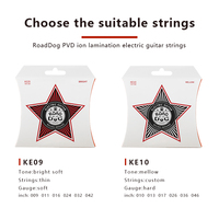 Road Dog KE 09 10 High Carbon Hexagon Steel Core PVD Ion Coating Coated Nickel Steel Alloy Material Electric Guitar String
