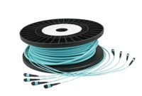 Câble optique FTTH multimode OM3 OM4 de haute qualité 8-48 cœurs, connecteurs MTP mâle et femelle, jumpers fibre optique LC vers MPO