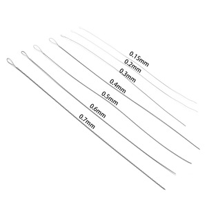 Twisted Beading Needle 10cm Large Eye Metal <b>Thread</b> Guide <b>Tool</b> For DIY Jewelry Making - Product Image 2
