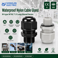 Pasokan Langsung Pabrik PA66 Nylon Cable Gland Tipe Ulir Panjang Kelas Industri Tahan UV P68 Tahan Air Cable Gland Plastik