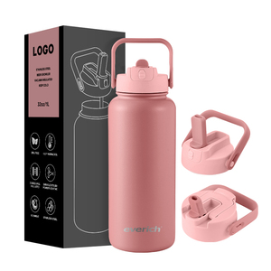 <span class=keywords><strong>2025</strong></span> Everich mới nhất Nắp thiết kế 14oz 32oz 64oz thép không gỉ chân không cách nhiệt Tumbler Flask với xử lý du lịch nắp - Product Image 4
