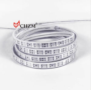 Bouton manuel interchangeable fil de cuivre pur <span class=keywords><strong>RGB</strong></span> 100M AC 220V 5050 SMD Led Strip Light barre lumineuse d'ambiance étanche - Product Image 1