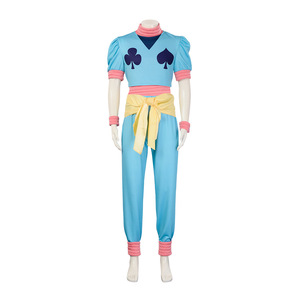 Disfraz de Cosplay de Hisoka, Conjunto Completo con Pantalones y Accesorios, Talla M, Azul, Poliéster, Traje de Anime para Hombre, Halloween, Conveniones - Product Image 5