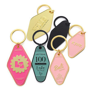 Mode promotionnelle, porte-clés en métal 3D pour hôtels, porte-clés en émail en alliage de zinc, logo en métal personnalisé, porte-clés de motel Souvenirs de marque - Product Image 1