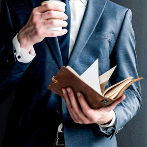 Carnet de voyage en cuir véritable personnalisé carnet de notes réutilisable journal intime en cuir véritable vintage - Product Image 5