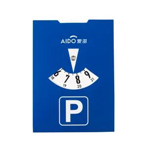 car timer PVC material parking disk in blue color parking disk