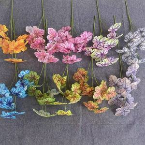 Artificial Butterfly Leaves Plant Silk <b>Flower</b> High Simulation Wedding Decoration <b>Single</b> Branch HDY 01 - Product Image 2