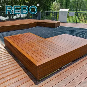 Decking per l'abbellimento del giardino all'ingrosso tavola da pavimento per terrazza in bambù a buon mercato all'aperto