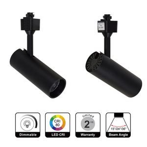 ETL 3000K/4000K/5000K regulable Shope Led Track Light negro - Product Image 2