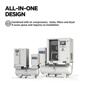 Compresseurs d'air à spirale VERDES à faible bruit et sans huile 37 kW 8 bars 10 bars pour laboratoire - Product Image 3