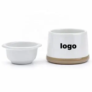 Utensilios de cocina hechos a mano con forma personalizada para cocina, cena, mesa de comedor, herramientas clásicas de cerámica, cuenco para servir, Enfriador de inmersión