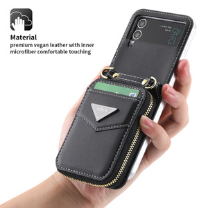 Lanière en cuir vintage pour Samsung Galaxy <span class=keywords><strong>Z</strong></span> <span class=keywords><strong>Flip</strong></span> 3 <span class=keywords><strong>4</strong></span> 5 - Product Image 6