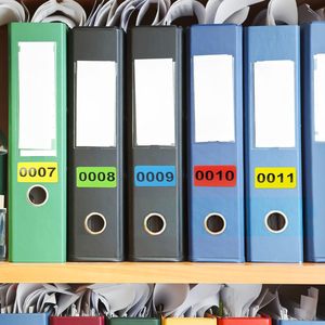 Custom Syncode 4 Rolls 1-1000 Inventory Numbered <strong>Stickers</strong> 30x20mm <strong>Strong</strong> <strong>Adhesive</strong> Waterproof UV Coated Paper Labels (Yellow Red - Product Image 6