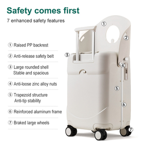 <span class=keywords><strong>Valise</strong></span> de <span class=keywords><strong>cabine</strong></span> pour enfants CE RoHS avec siège enfant, <span class=keywords><strong>roues</strong></span> à frein et ouverture latérale, <span class=keywords><strong>valise</strong></span> à roulettes pour tout-petits - Product Image 5
