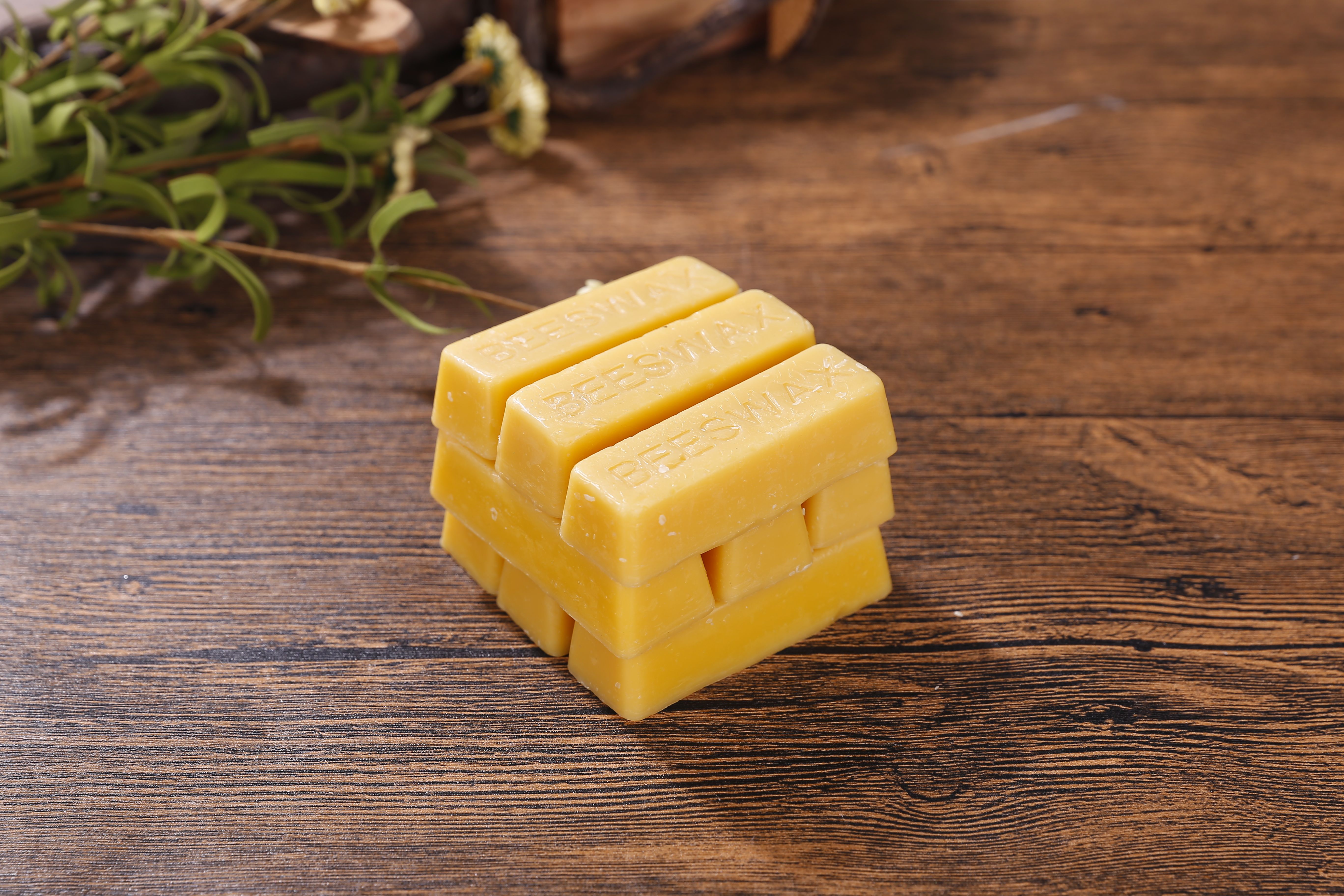 100% Organic Pure Beeswax Block 28g Handmade Yellow Food Cosmetic Grade Beeswax Bar