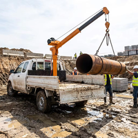 Mini-grue cantilever robuste et légère avec garantie d'un an pour l'utilisation sur la benne de camionnettes légères