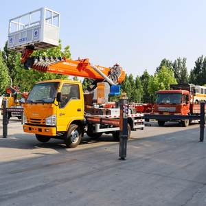 Yeni Isuzu 4X2 sürücü asansör sepetli kamyon ile 28m/31m/33m katlanır/düz kol hava iş platformu kamyon araba satılık - Product Image 3