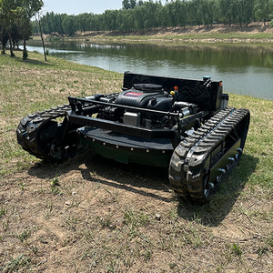 جزازة عشب لاسلكية بجهاز تحكم عن بعد من الدرجة الصناعية بقوة 22 حصانًا ، جزازة مجنزرة لاسلكية سهلة الاستخدام - Product Image 2