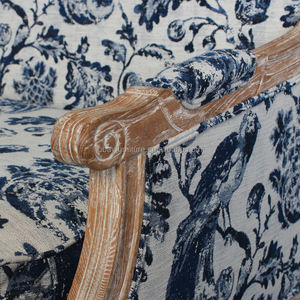 Mộc mạc rắn gỗ rộng ghế Sofa ghế vải bọc settee cho ngoài trời Vườn tổ chức sự kiện đám cưới cho thuê hoặc bên - Product Image 4