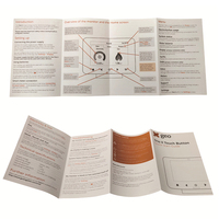 Impression personnalisée en gros de livrets et de dépliants pour brochures d'entreprise, prospectus, restaurants et produits de soin de la peau