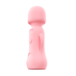 Silicone Double-Ended G-Spot Vaginal <b>Vibrator</b> Carrot Shape USB Rechargeable Waterproof 10 Frequencies Real Touch Feeling Pink - Product Image 2