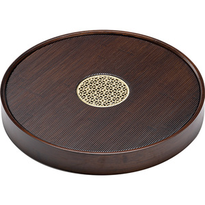 Bamboo Walnut Color <b>Tea</b> Tray Round Water Filter Dry Brewing For Kung Fu <b>Tea</b> <b>Set</b> - Product Image 5