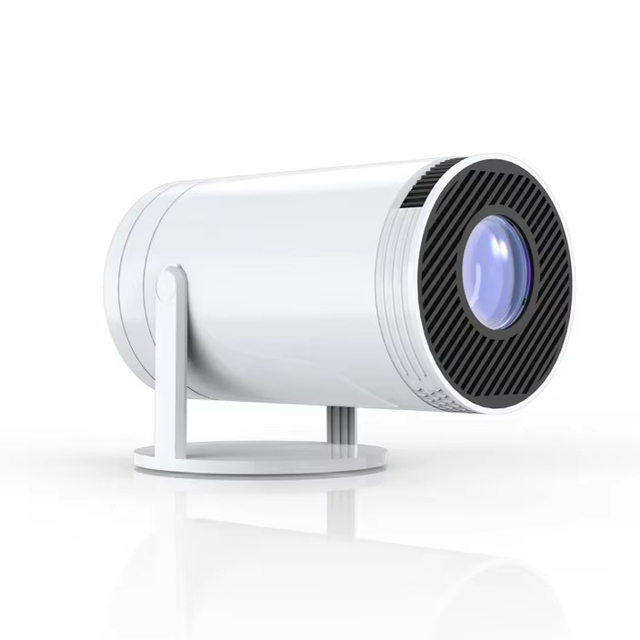 Smart Mini Projector Android 11 LCD Beamer Portable 4K Dual Band WiFi for Voice with Handle Pocketable