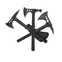 Hache tactique de type marteau, tête en acier inoxydable, manche en plastique, double lame, bord de coupe de 127 mm, qualité DIY, survie en plein air, tomahawk