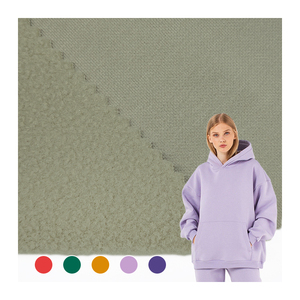 Hot Bán Bé Quần Áo Chất Liệu Mềm Cotton Poly Lông Cừu Vải Dệt Kim CVC Lông Cừu Cho May Mặc - Product Image 1