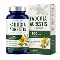 Qualité Export Fadogia Agrestis Complex 60 Capsules Végétaliennes pour les Marchés Américains et Européens Étiquette Nettoyée Performance Bien-être Prix de Gros