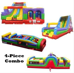 Trampolín gigante al aire libre Parque temático Equipo Jumping Castle <span class=keywords><strong>Funhouse</strong></span> Carrera de obstáculos - Product Image 6