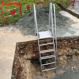 Escalera de acceso a la zanja de aluminio retráctil de alta resistencia industrial Kingbridge, escaleras plegables para un acceso seguro a los pozos - Product Image 4