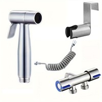 Ensemble de jet portatif de bidet d'acier inoxydable de conception moderne pour des toilettes de salle de bains pour des hôtels