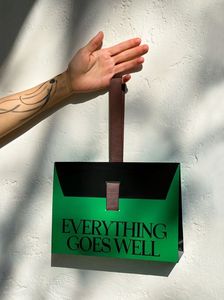 Etiqueta de Papel Rectangular con Patrón de Árbol Negro para Bolsas de Compras y Empaques - Product Image 4