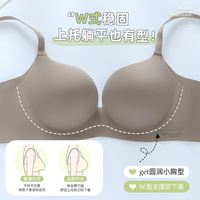Mode minimaliste anti-dérapant sous-vêtement sans trace doux confortable respirant anti-affaissement soutien-gorge pour femmes