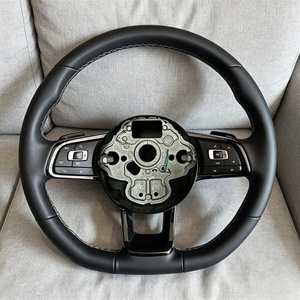 Volant sport en cuir noir en stock, compatible avec Volkswagen <span class=keywords><strong>Golf</strong></span> <span class=keywords><strong>7</strong></span> GTI <span class=keywords><strong>Golf</strong></span> <span class=keywords><strong>R</strong></span> MK4 5 6 <span class=keywords><strong>7</strong></span> 8 Polo GTI <span class=keywords><strong>R</strong></span> <span class=keywords><strong>Line</strong></span> - Product Image 1