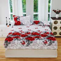 Fabricant chinois Wahed, ensemble de draps en coton imprimé 3D 200TC, bio, ajusté, pour toutes les saisons, literie, vente en gros d'usine, usage domestique