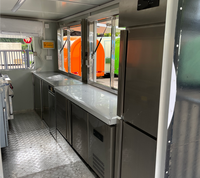 Remorque mobile de restauration rapide de 13 pieds pour la vente de hot-dogs en rue, service OEM