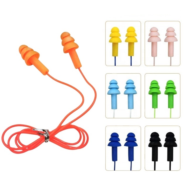 ANT5PPE Durable Silicone Earplugs Christmas Tree Design for Swimming and Noise Reduction Hearing Protection Product