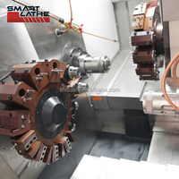 Torno CNC Automatizado de Doble Husillo con Herramientas Motorizadas para Ingeniería de Precisión