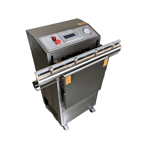 Scelleuse <span class=keywords><strong>sous</strong></span> <span class=keywords><strong>vide</strong></span> automatique à pompage externe électrique en acier inoxydable 304 de haute qualité 600A, scellage pneumatique par descente pour papier - Product Image 3