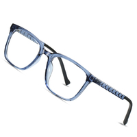 ÉCHANTILLON GRATUIT Lunettes carrées avec branches en chaîne, monture noire et détails argentés pour rehausser la mode au quotidien