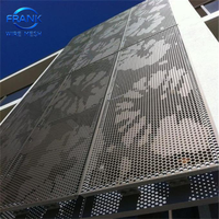 Panneaux de façade perforés en aluminium personnalisés, décoratifs, 1MM 2MM, à petits trous ronds, pour ombrage intérieur et dissimulation, clôture métallique