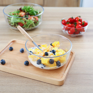 Transparent Glass Bowl 285ml 700ml 1215ml For Salad Soup Dessert Home Kitchen Use - Product Image 1