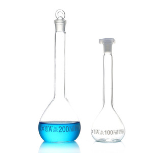 Borosil Termos Kaca Kelas <span class=keywords><strong>B</strong></span>, Kapasitas Labu Volumetrik 50Ml 250Ml 2000 Ml dengan Sumbat - Product Image 4